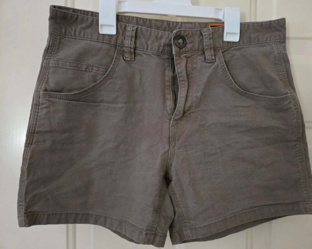 Volcom Workwear Shorts Size 31 Brown Canvas Utility